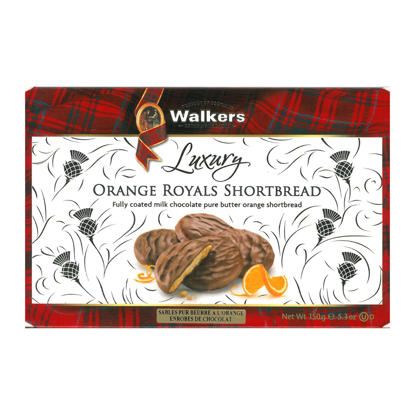 Walkers Orange Royals Shortbread 150g