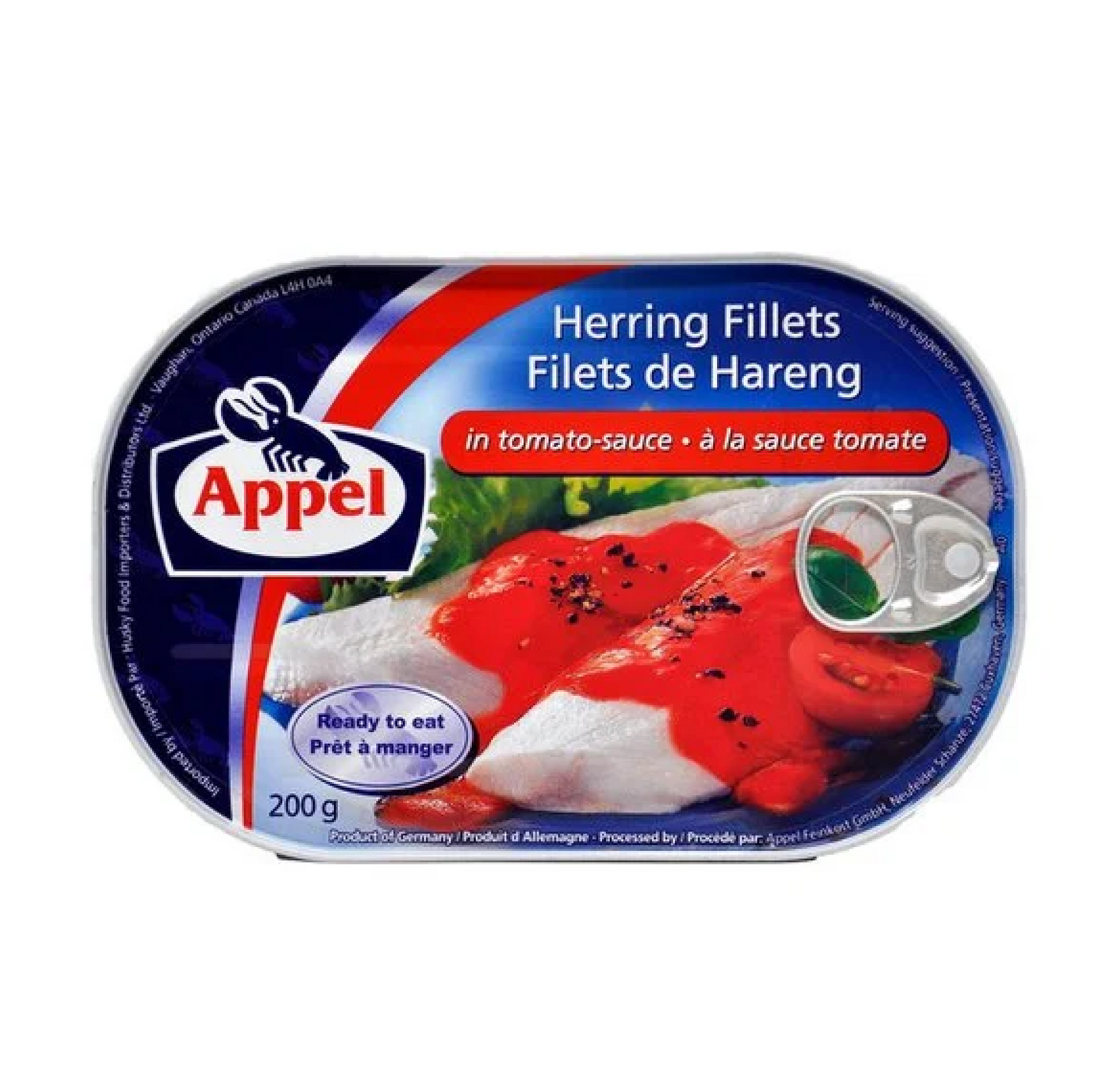 Appel Herring Fillets in Tomato Sauce 200g