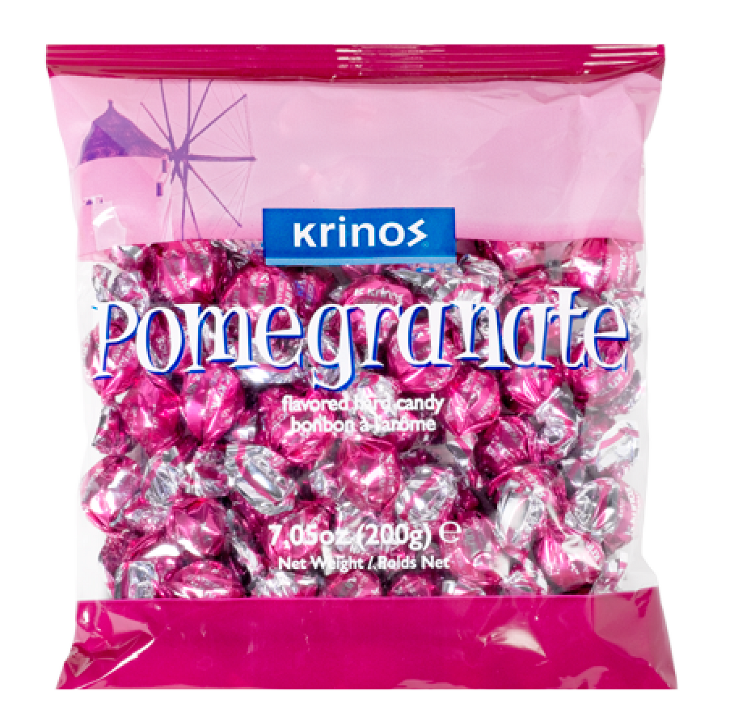 Krinos Pomegranate Flavoured Hard Candy 200g
