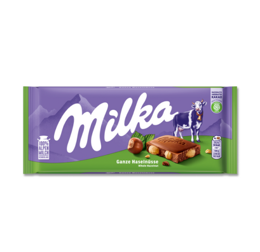 Milka Whole Hazelnut 100g