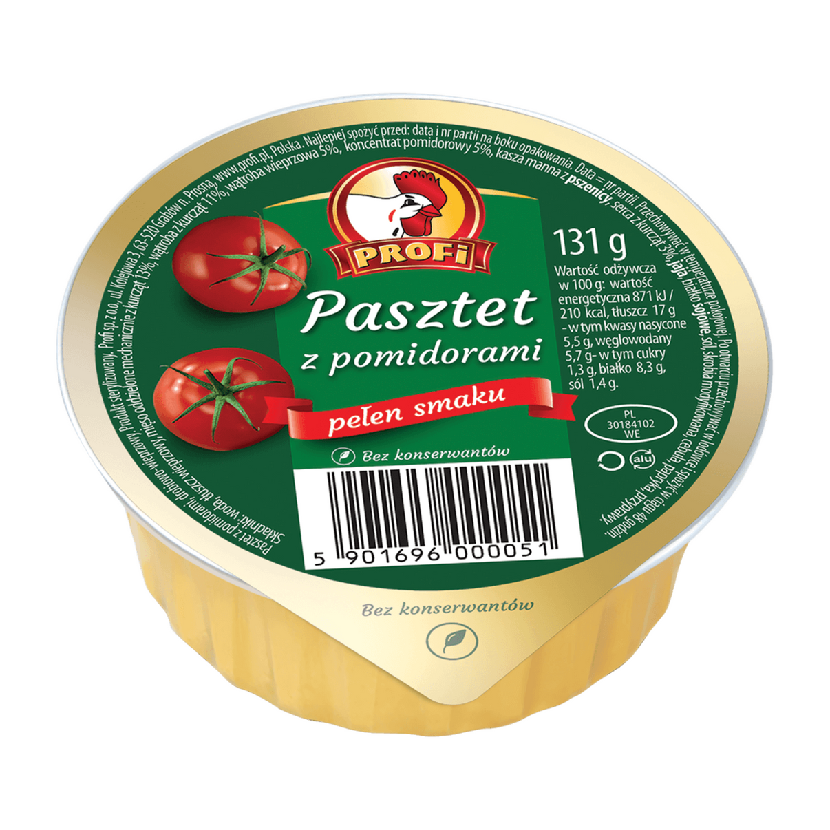 Profi Pork Paté with Tomatoes 130g – Food Depot Toronto