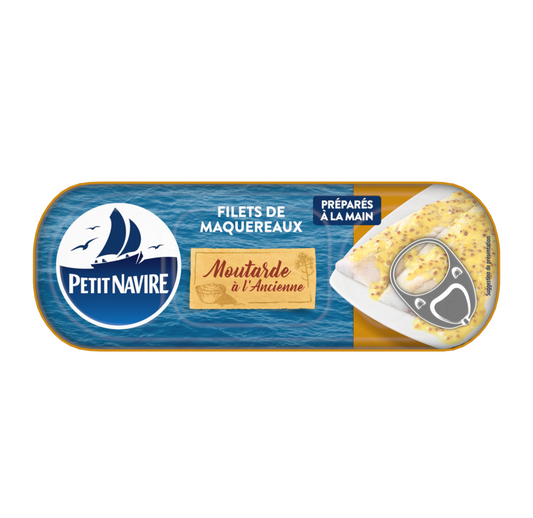 Petit Navire Mackerel Fillets with Mustard 169g