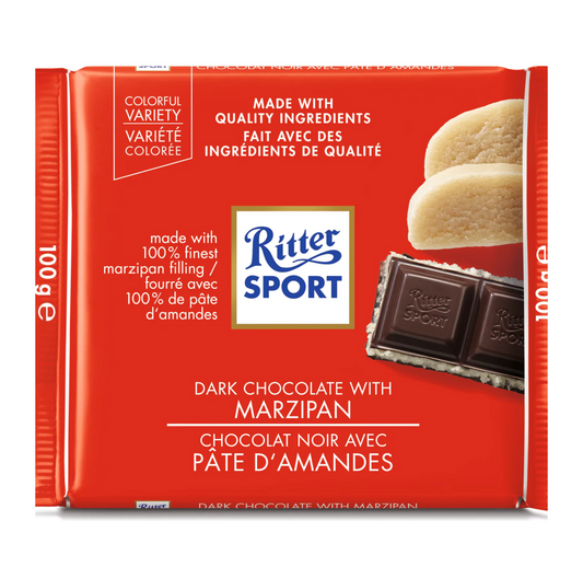 Ritter Sport Dark Chocolate with Marzipan 100g