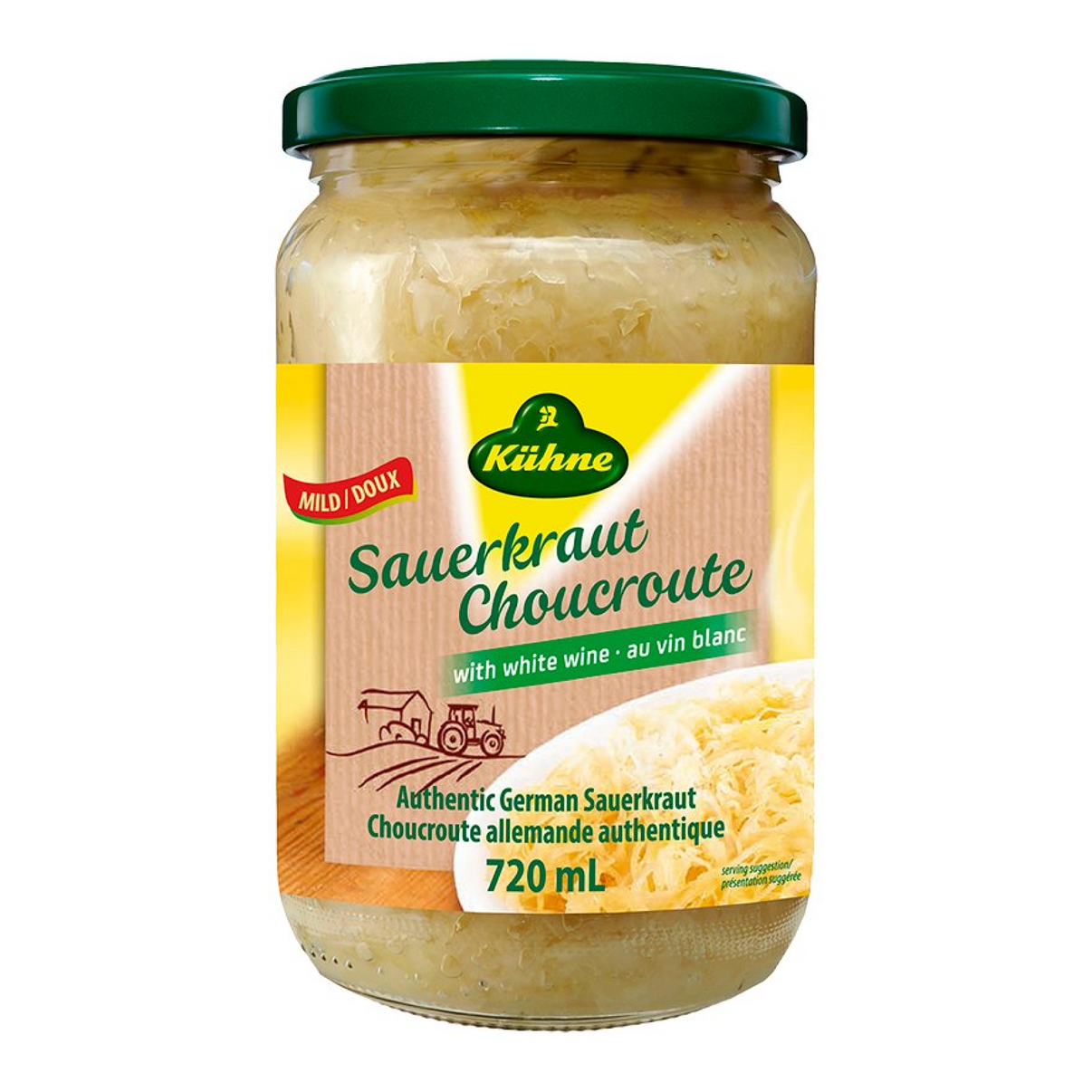 Kühne Sauerkraut with White Wine 720ml Food Depot Toronto