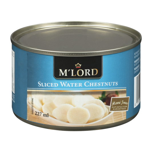 M'Lord Sliced Water Chestnuts 227ml