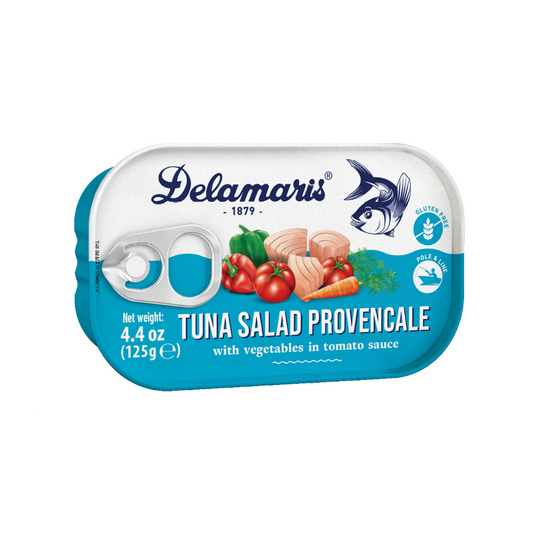Delamaris Tuna Salad Provencale with Vegetables in Tomato Sauce 125g