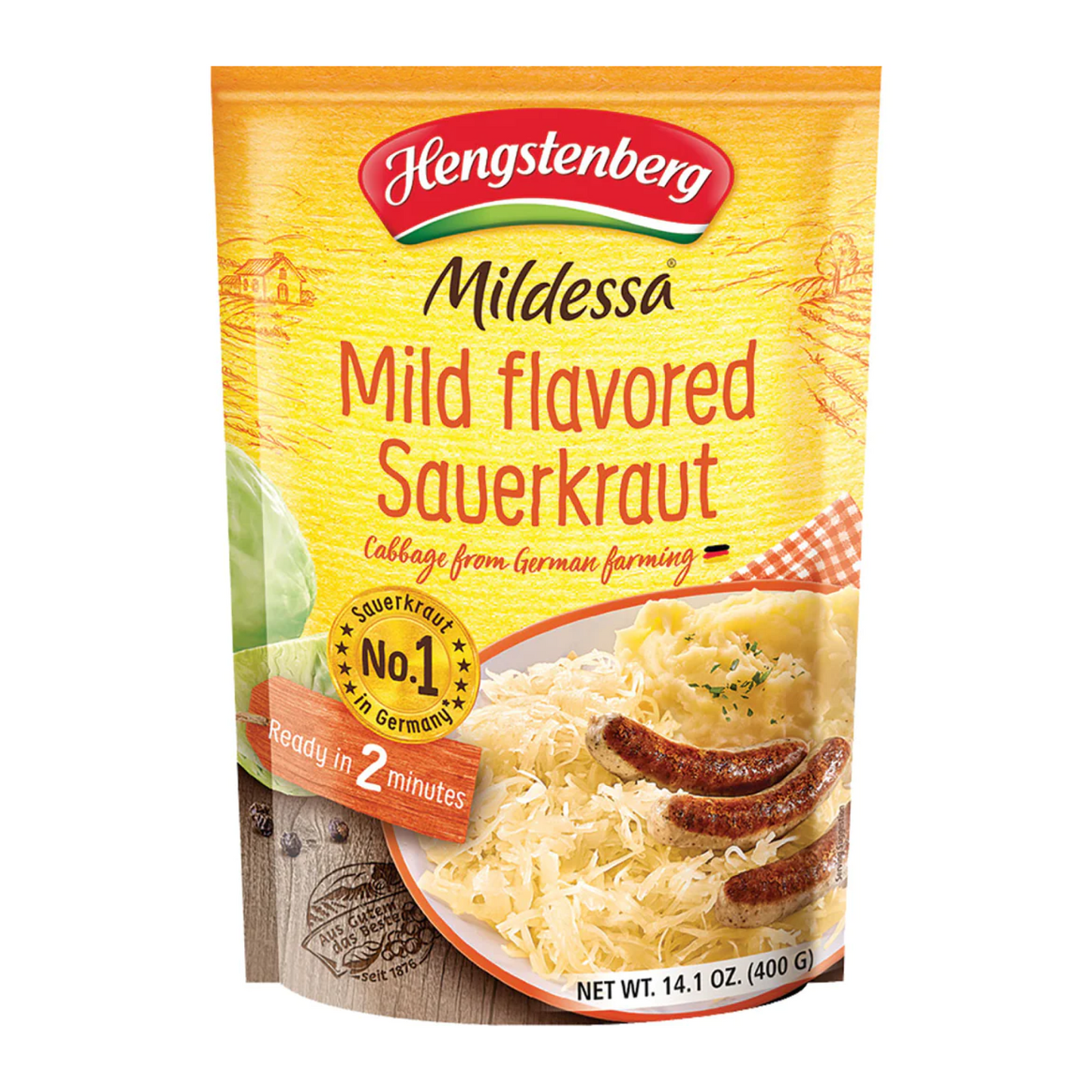 Hengstenberg Mild Wine Sauerkraut 400g