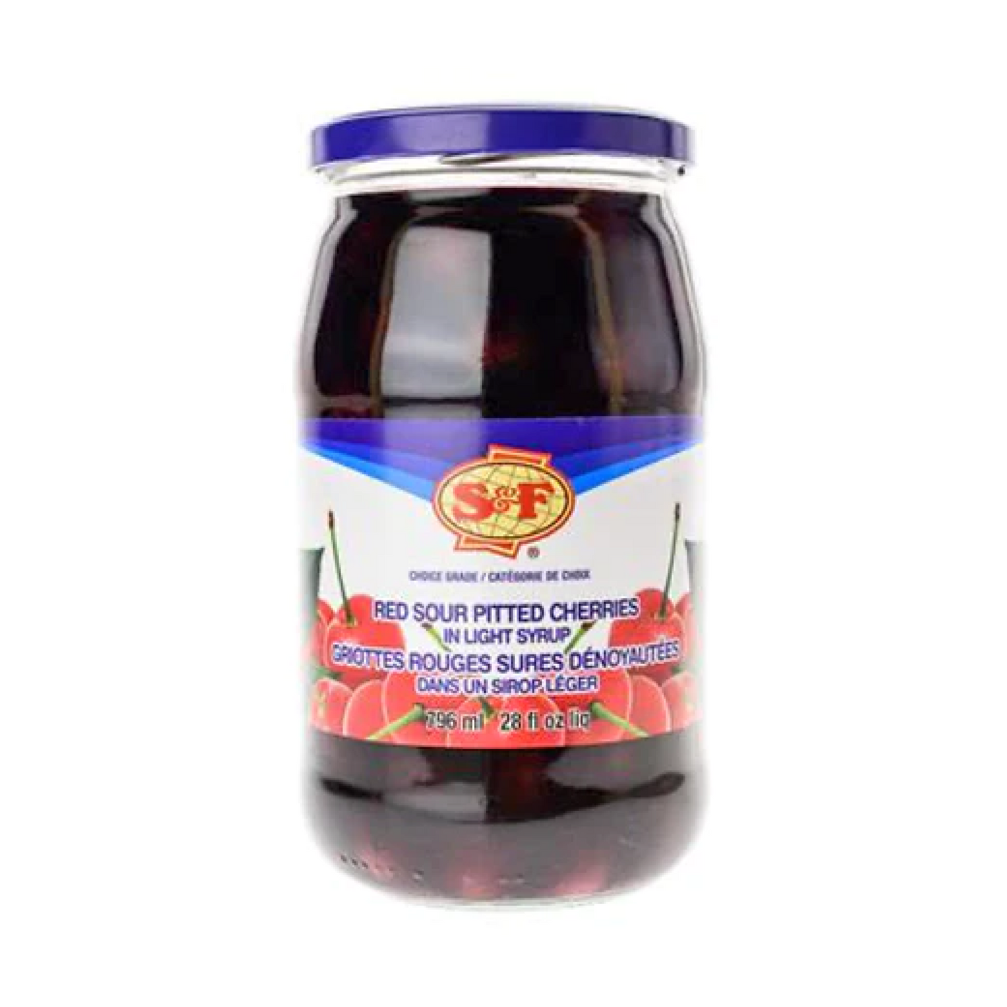 S&F Sour Pitted Cherries 796ml