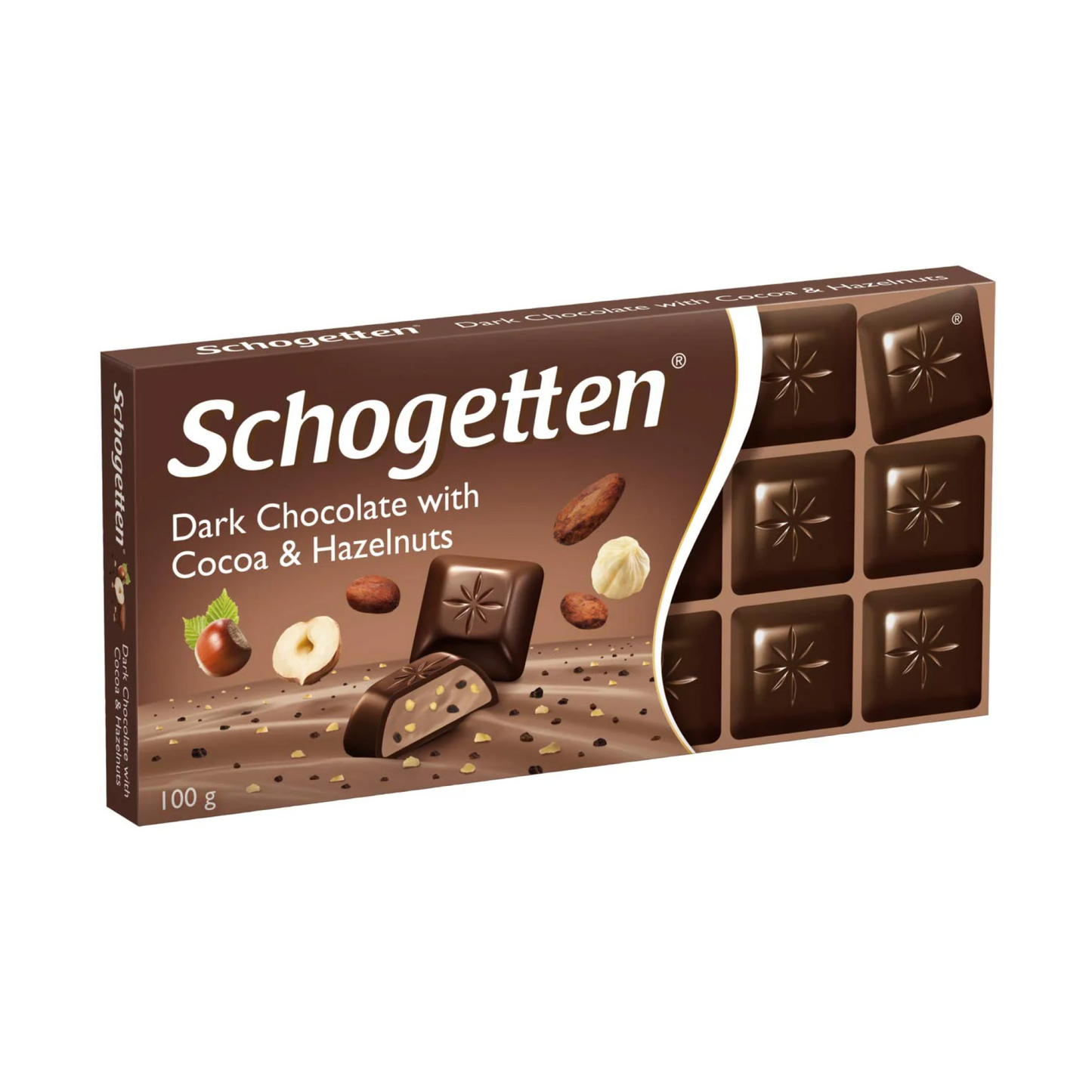 Schogetten Dark Chocolate with Hazelnuts