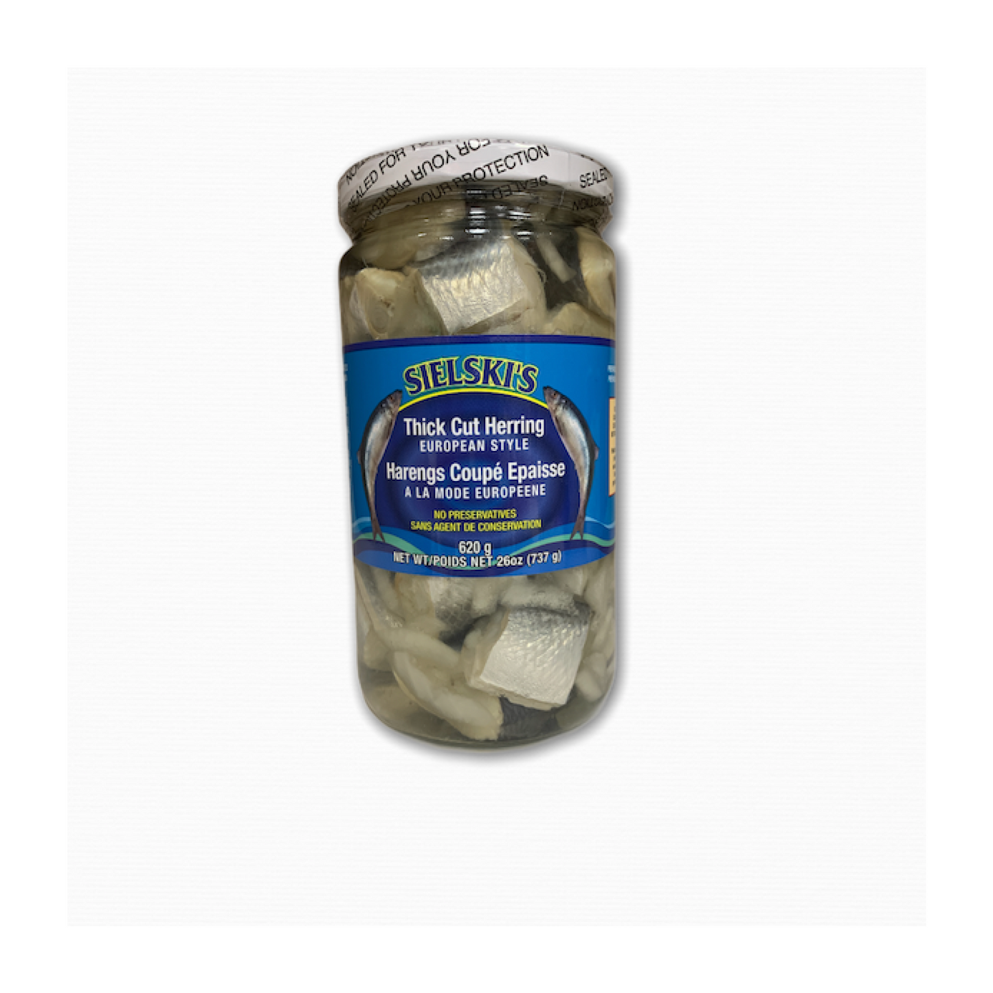 Sielski's European Style Thick Cut Herring 620g