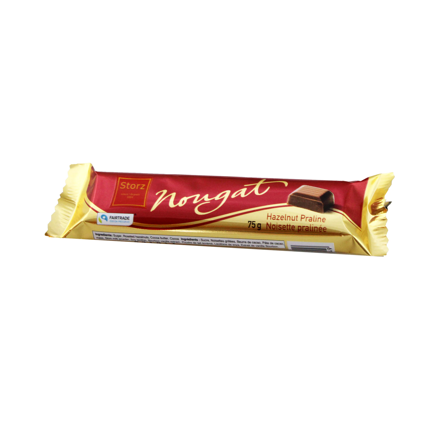 Storz Hazelnut Praline Nougat Bar 75g