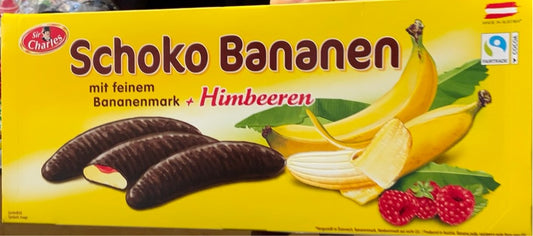 Sir Charles Schoko Bananas with Raspberry 300g